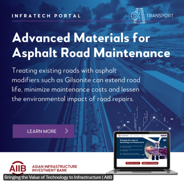 FeiDengWB's tweet photo. It’s worth exploring @AIIB_Official #InfraTechPortal for resilient transport solutions https://t.co/n4JtYWoeaz