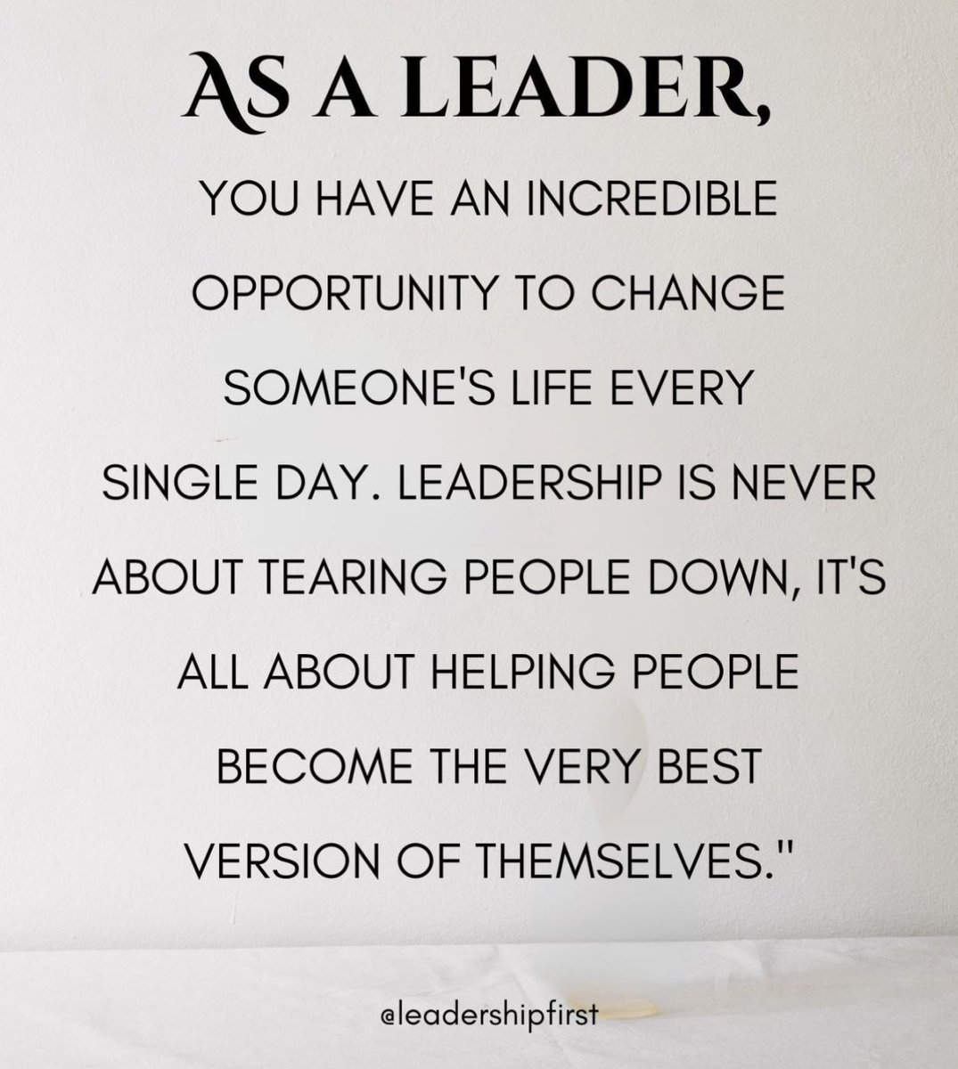 Build them up.
Coach them up.