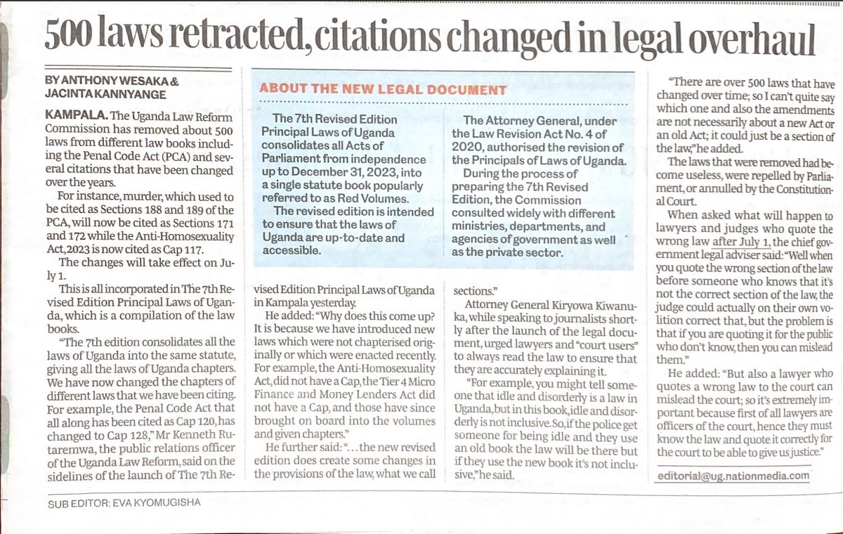 #CitationsChangedinLegalOverhaul. 

…. For instance, murder which used to be cited as sections 188 and 189 of the PCA will now be cited as sections 171 and 172…
 
I will not tag the people who need to update their notes asap