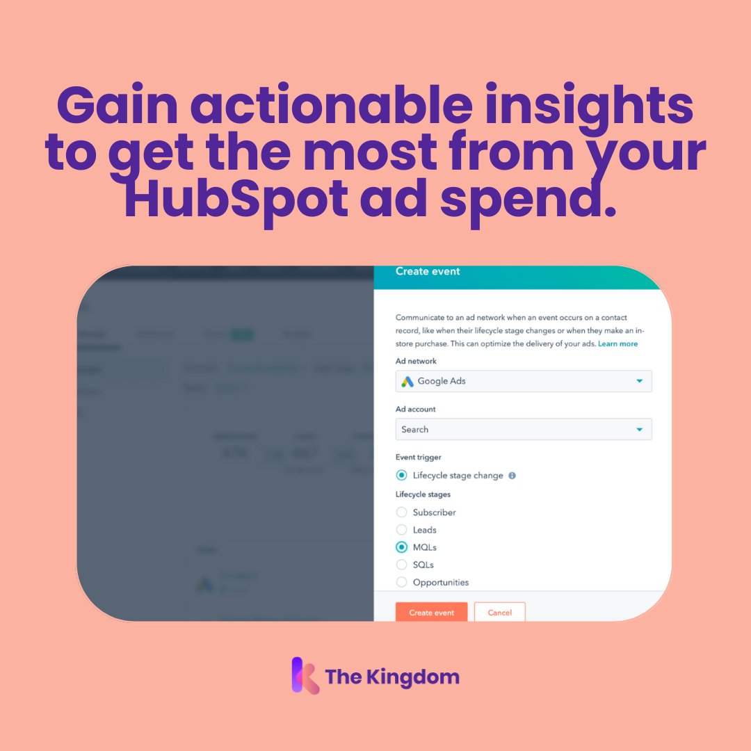 TheKingdomAus's tweet image. Free audit alert.🚨 Sign up for a 30-minute chat with our team and revamp your ad strategy. Get more from your ad spend and HubSpot: hubs.la/Q02CMkwW0 
#FreeAudit #HubSpotExperts #Thekingdom