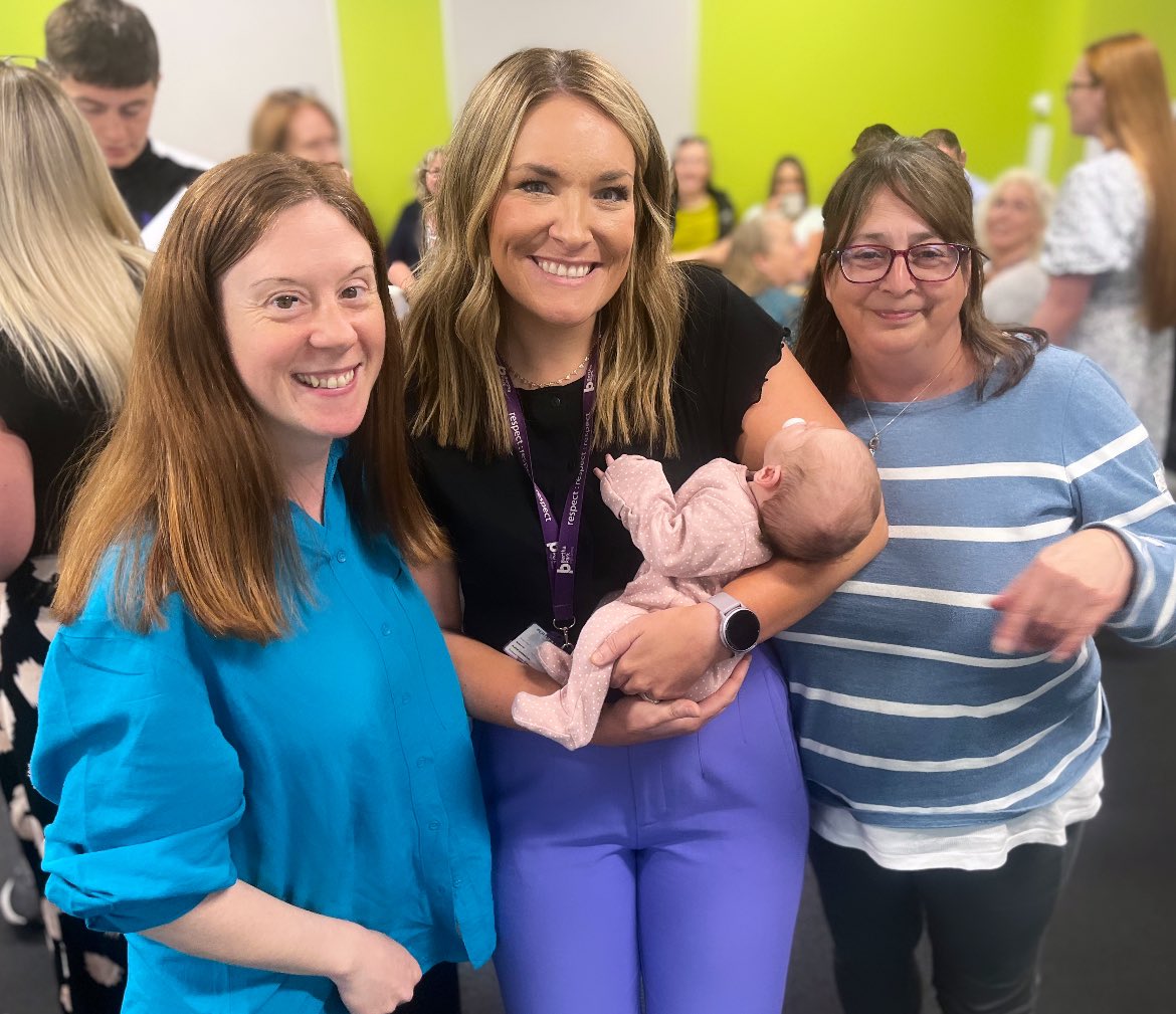 The latest (and definitely cutest!) addition to the Business &amp; Computing department 🍼💖 We finally got to meet the adorable baby Rowan.  Congratulations again to Miss Glassey! There’s always unlimited cuddles and coffee when you visit ☕️💕 <a href="/BerthaParkHigh/">Bertha Park High School</a>