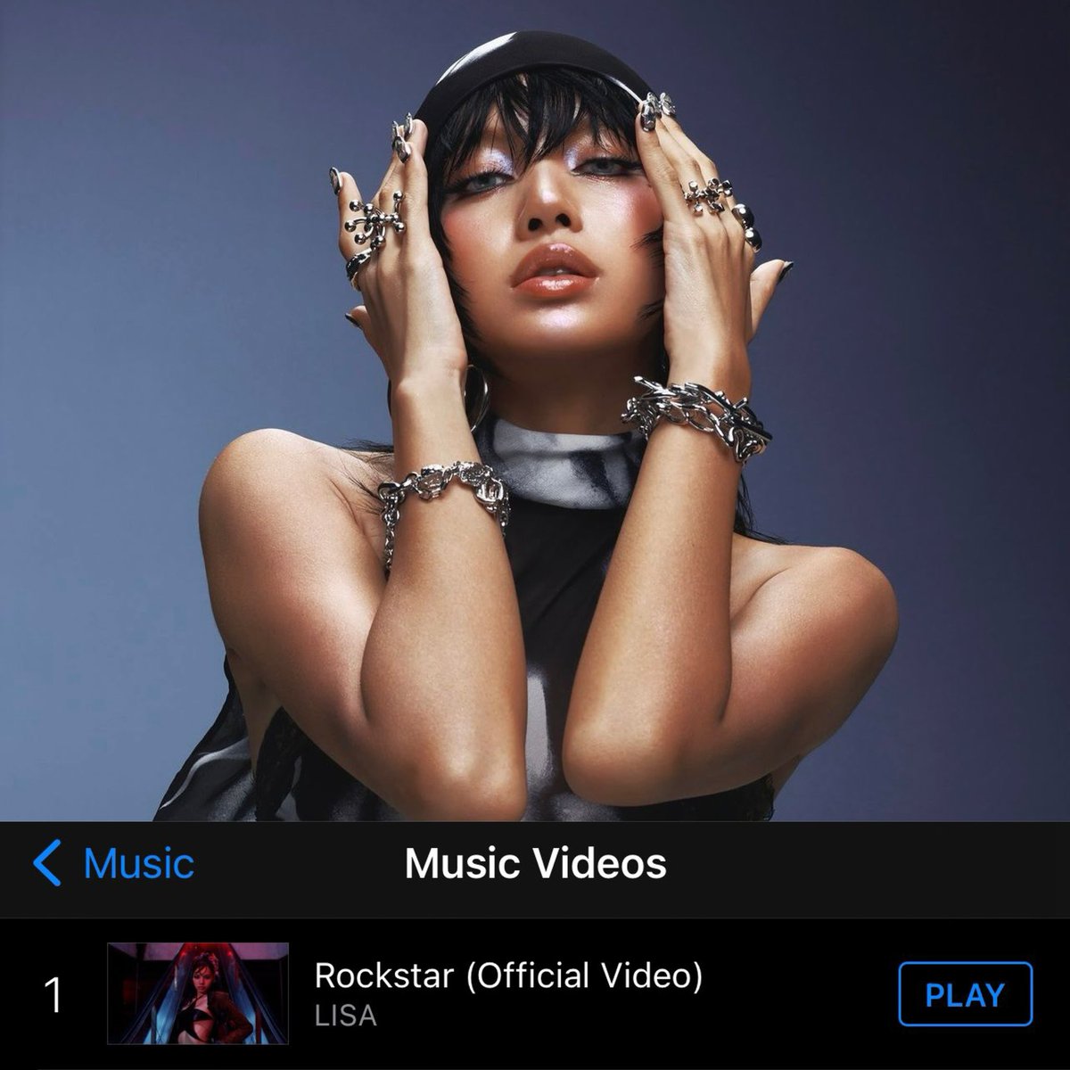 LISANATIONS_'s tweet photo. LISA - ROCKSTAR (Official Video) has reached #1 on iTunes Top Music Videos US! 🇺🇸

ROCKSTAR OUT NOW 
#MusicianLISAisBACK 
#LISAxROCKSTAR https://t.co/BhN0yt61S9