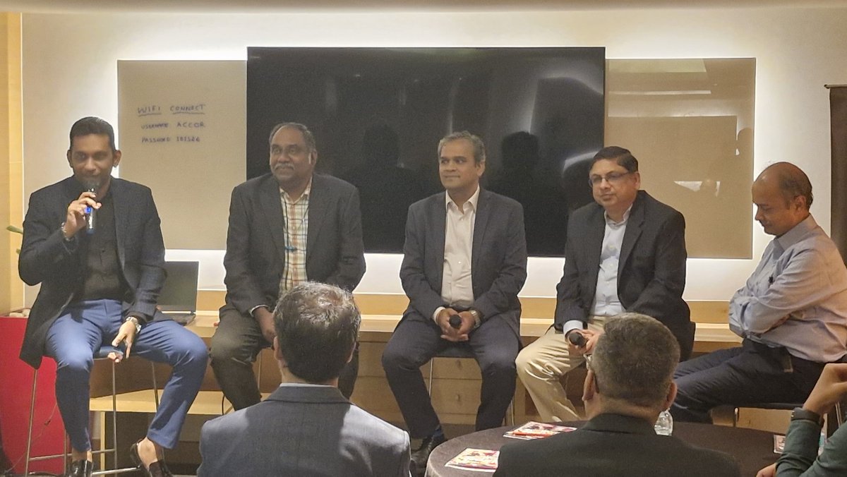 AnandTapikar's tweet photo. An evening well spent with cyber buddies. Thank you BSides Ahmedabad Had a great panel discussion. https://t.co/elJRgLW9QL