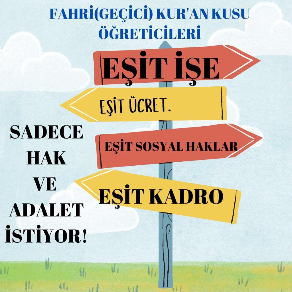 yolddddddd's tweet photo. @hakl_dava @dbdevletbahceli @RTErdogan @tcbestepe @Akparti @MhpTbmmGrubu ‼️Bu Sesi Duyun Artık 

❗HER KESİMİN TALEBİ KARŞILANDI 

❗NEDEN BİR AVUÇ #DİYANET FAHRİ (Geçici) ÖĞRETİCİNİN 
ÖZLÜK HAKLARI VERİLMİYOR 
#sözleşme #süreklilik  ❓

@RTErdogan @_cevdetyilmaz 
@Akparti 
@AKPartiTBMMGrup
@MHP_Bilgi 
@MhpTbmmGrubu
#AKParti 
#MHP https://t.co/aiHhc9sTQe