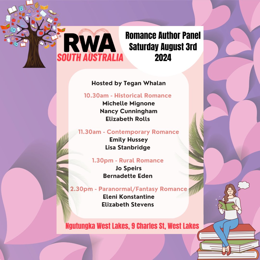 I'm so excited to be taking part in my first author panel! It's going to be a day of panels talking about all things romance.

It's a free event but you do need to book as spaces are limited. I hope to see you there! #romancereaders #readingcommunity

lisastanbridge.wixsite.com/lisastanbridge…