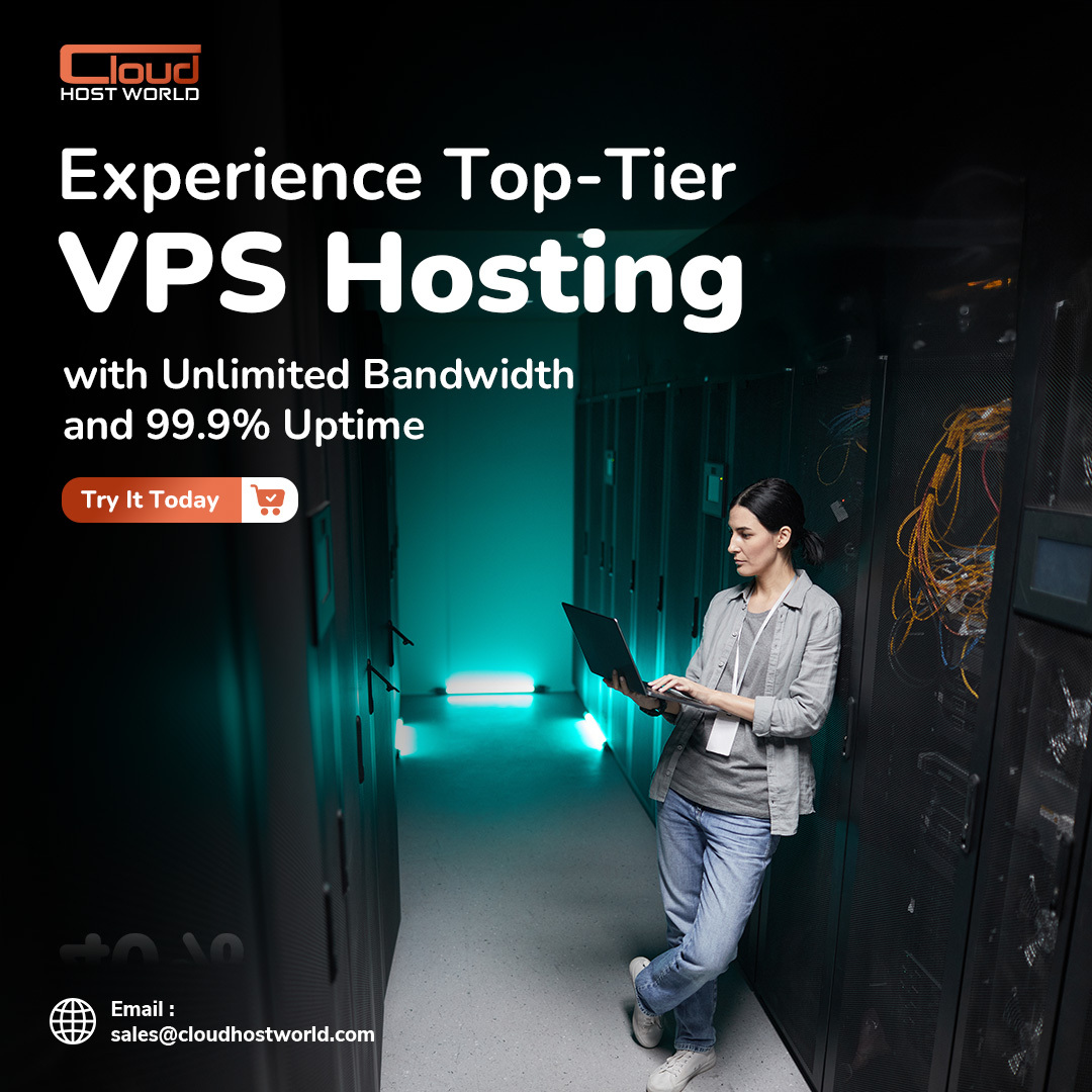 Discover the power 🔥 of top-tier VPS Hosting 🌐 with Unlimited Bandwidth and 99.9% Uptime. ⏫ Perfect for businesses  📈 that demand reliability and speed.🏎️

Click here👉🏻t.ly/il4mg and don’t settle for less!🌟

#cloudvps #vpshosting #CloudHostWorld #OnlineBusiness