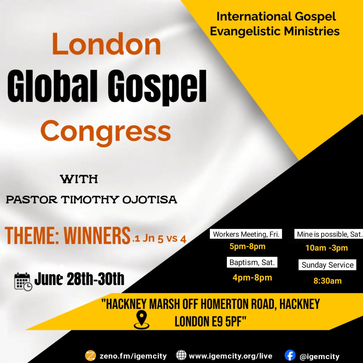 igemcity's tweet photo. London GGC'24 has begun! Join us. #igem #londonggc24 #winners #Godskingdom #puregospel #salvation https://t.co/pdZfFrNEHQ