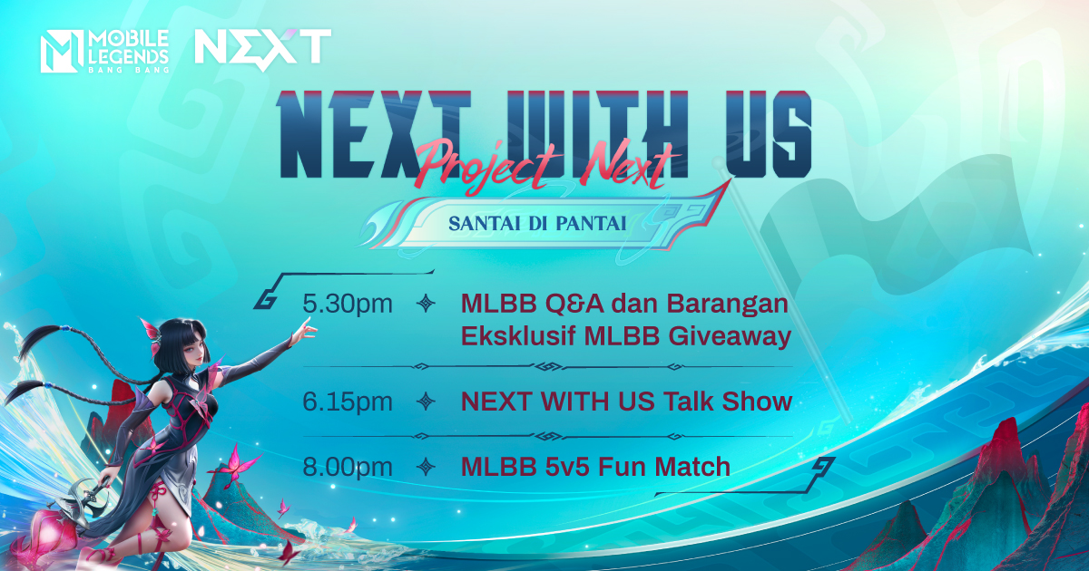 CriznaraVtuber's tweet photo. 1 day left! Come and join us tomorrow! Get a chance to win exclusive MLBB prize and many more!
Location: Teluk Cempedak, Pahang
Time: 5-10PM
See you guys there okay!
#MLBBProjectNEXT #KamiBersamaNEXT https://t.co/lbR61lkyD8