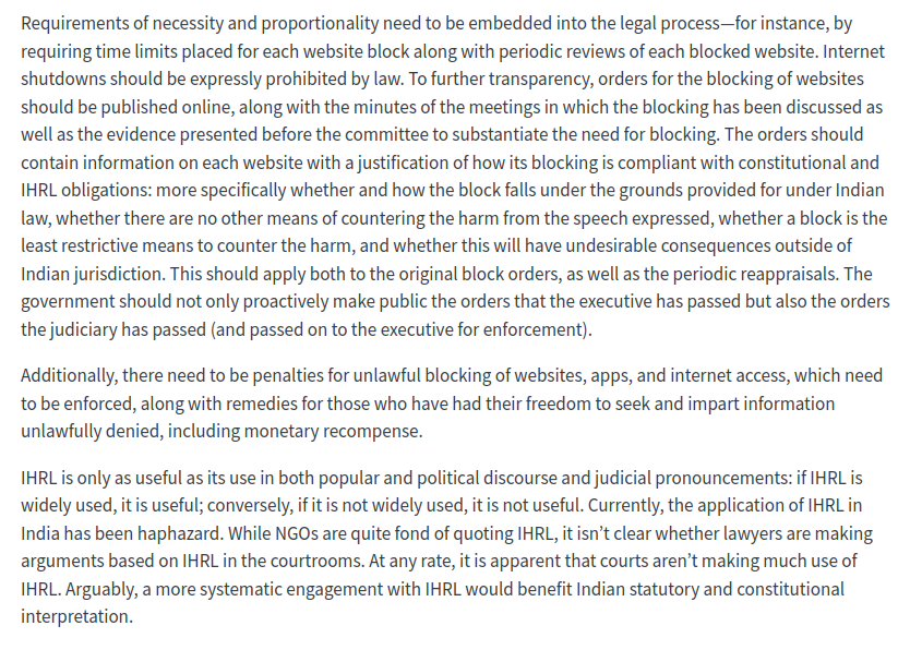 pranesh's tweet image. I've a paper out in @IPPRJournal on content blocking and Internet shutdowns in #India from the perspective of international human rights law.
Comments welcome. Do share widely!
PDF: ippr.in/index.php/ippr…
HTML: pranesh.in/scholarly/arti…
#FoE #censorship #IHRL