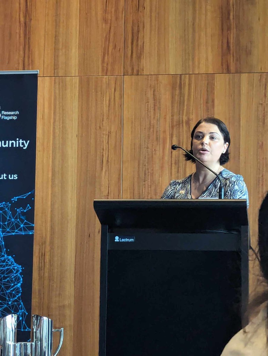 ResearchMenzies's tweet photo. The PLATYPUS trial, which is testing new therapies for people living with progressive MS, will generate "robust results more quickly and cheaply" said @MS_Australia's Head of Research @DrJMorahan at our #MSResearchFlaghips #ResearchwithConnections event today #RwC2024 https://t.co/t7sN969loe