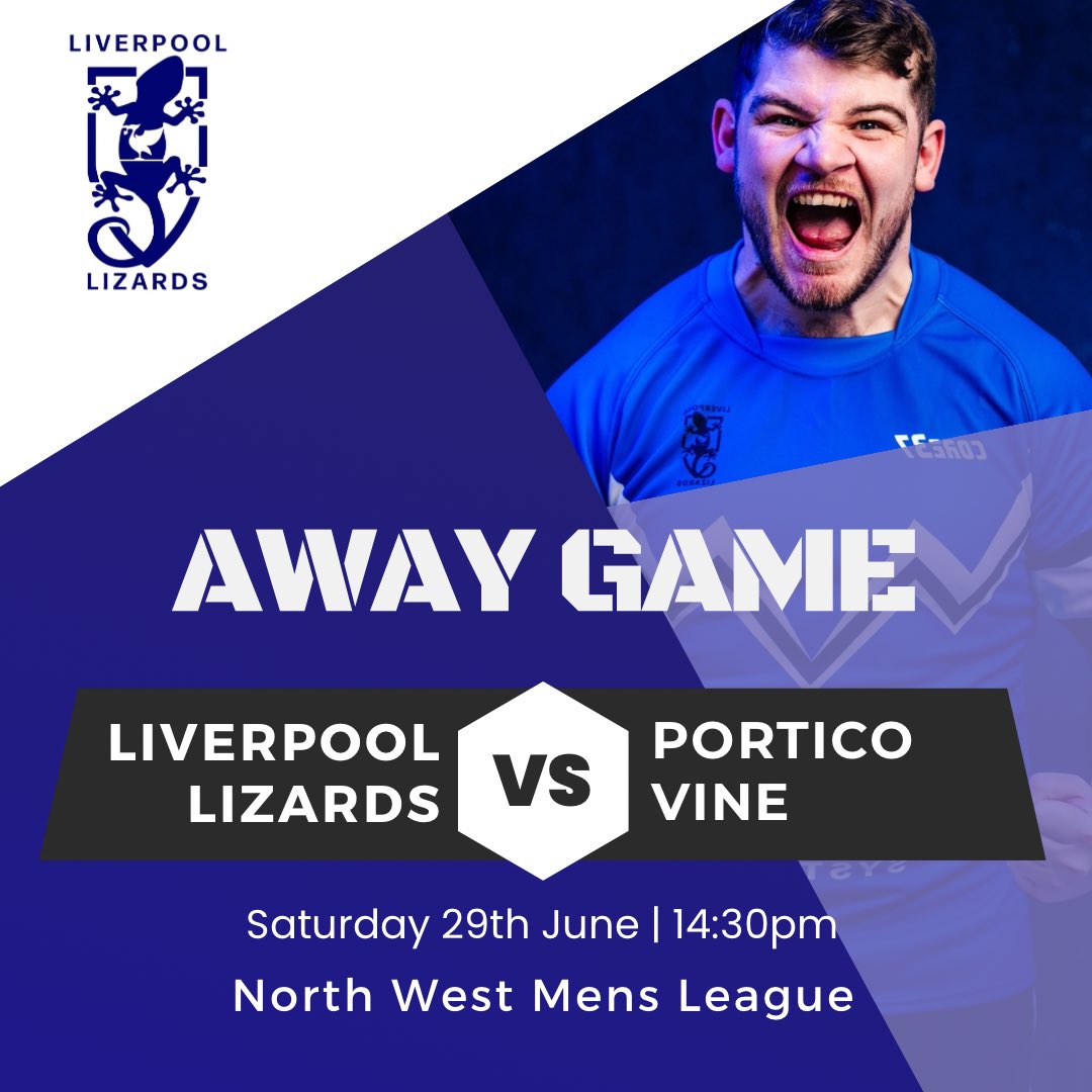 lizards_rlfc's tweet photo. Saturday sees us take on Portico Vine as we look to get back to winning ways 🦎

⏰ 29/06/2024 14:30pm 

#lizards https://t.co/wjzUZKj21h