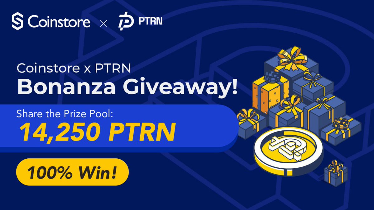 CoinstoreExc's tweet photo. 🎉 Coinstore x PTRN @PTRN_AI Bonanza Giveaway 🎉

🏆 1️⃣4️⃣,2️⃣5️⃣0️⃣PTRN Tokens Up for Grab! 🏆

⌛ Until July 5th, 12:00 UTC+8

🔔  »» https://t.co/1tnWqUV3fb «« to participate in the Giveaway! 

Mandatory Tasks for Guaranteed Reward: 
🔹 Follow PTRN Twitter
🔹 Visit the PTRN Official Website
🔹 Trade at least 50 USDT on ANY Spot Trading Pairs

#Coinstore #Giveaway #Airdrop #PTRN