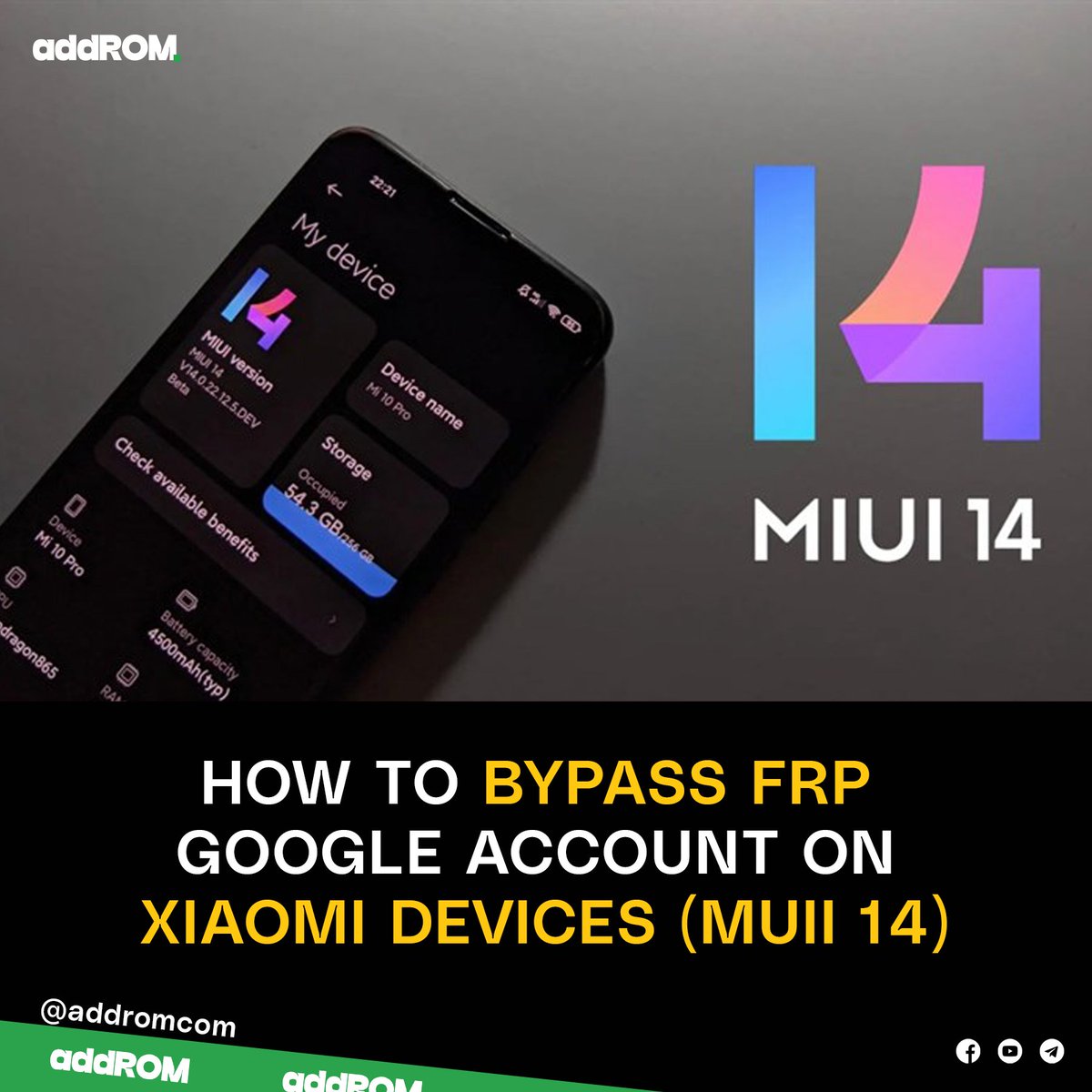 addrom_com's tweet photo. How to Bypass FRP Google Account on All Xiaomi Devices (MIUI 14 - Android 13)
Read more: https://t.co/Ky52ENygOC
#addROM #Google #bypassFRP #FRPBypass #FRP #GoogleAccount #tips #tricks #xiaomi #miui #miui14 https://t.co/4EA7bJY4oR