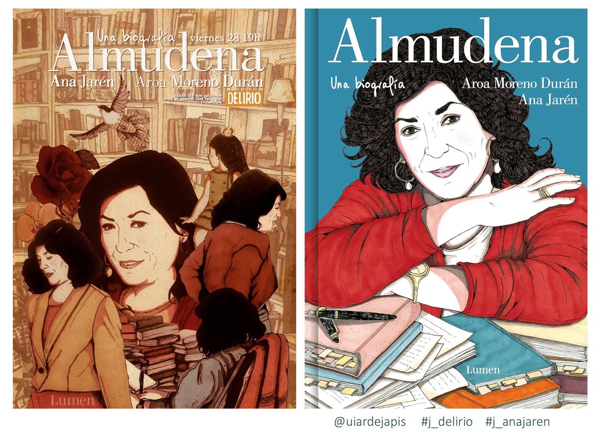 Hoy en Delirio, charla sobre 'ALMUDENA', el libro ilustrado de Aroa Moreno Durán (<a href="/AroaMD/">Aroa Moreno Durán</a>) y Ana Jarén (#j_anajaren <a href="/anajaren_art/">Ana Jarén</a>) dedicado a la figura de  Almudena Grandes.
#j_delirio