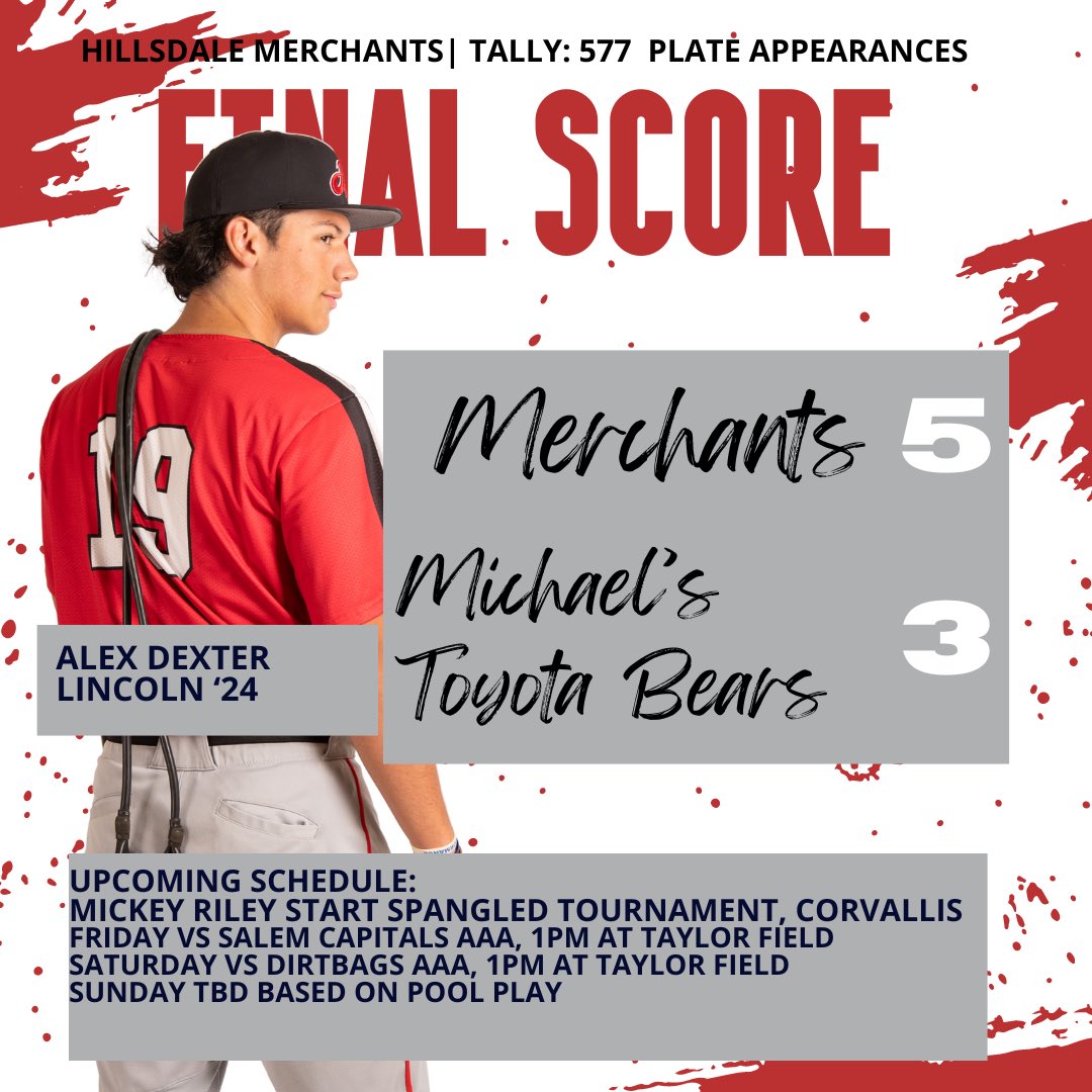 Hillsdale Merchants American Legion Baseball tweet media