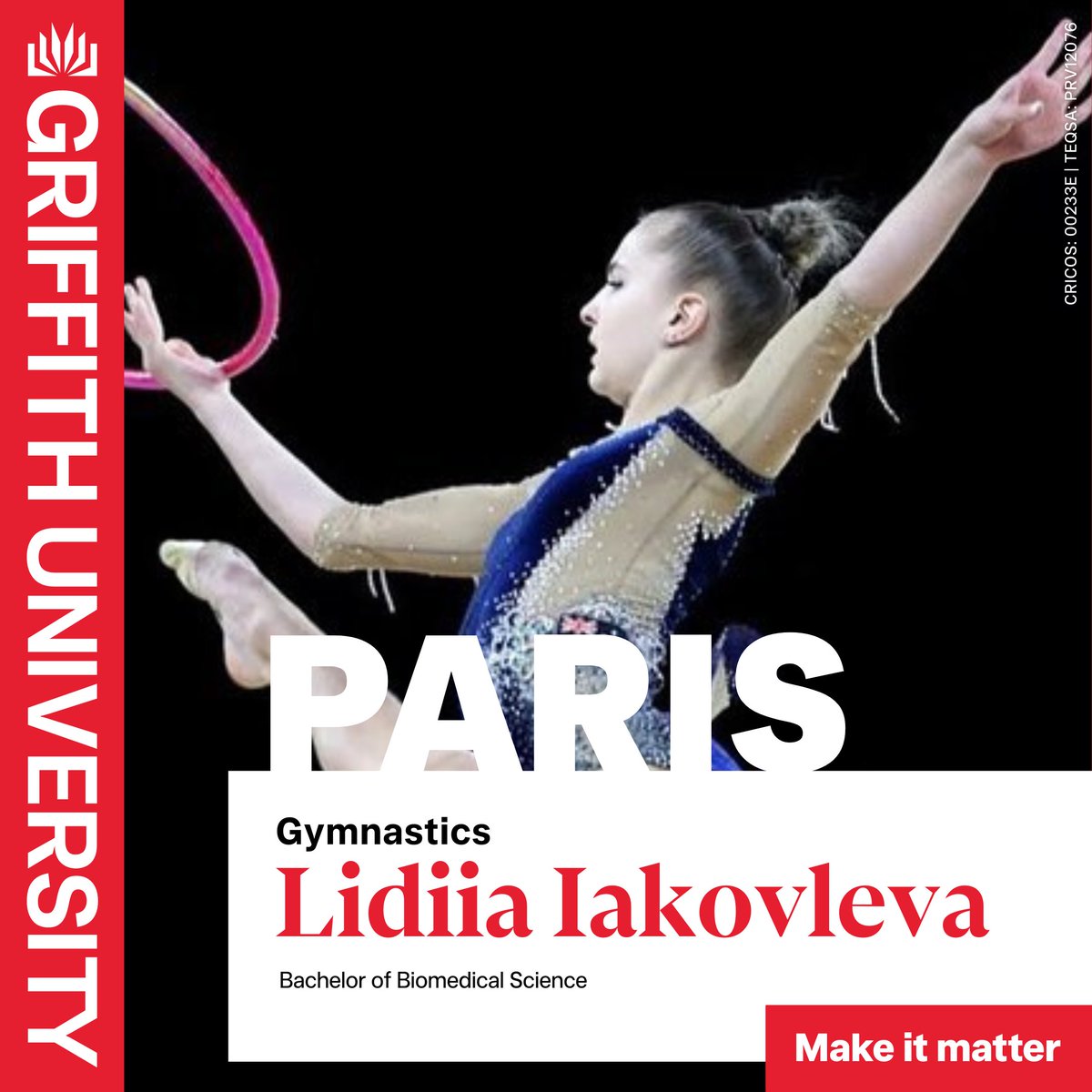 Griffith_GSC's tweet photo. Student athlete Lidiia Iakovleva is off to her 2nd Games. Congratulations Lidiia!
@griffith_uni #GriffithUni #GriffithSportsCollege #EliteAthleteProgram https://t.co/hpIlq09JvB