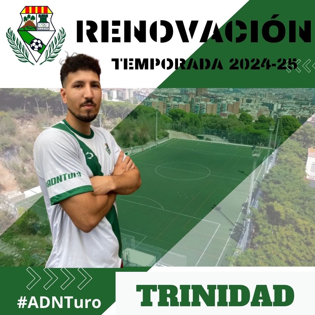 [PRIMER EQUIPO]

✍️ RENOVACIÓN 
Ivan Trinidad 

Trinidad renueva para la siguiente temporada en su vuelta al club tras incorporarse en la segunda vuelta. 

Gracias Trini por confiar en el proyecto deportivo. 

#ADNTuro💚