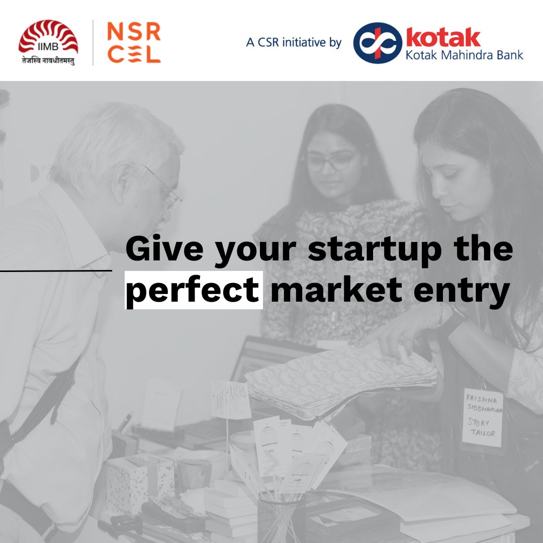 nsrcel's tweet image. Come be a part of NSRCEL’s #WomenStartupProgram, a CSR Initiative by @KotakBankLtd!

Whether you want to sharpen your Foundations of Entrepreneurship, improve your unlaunched #product or take your existing #business to greater heights, this is the place for you to be!
