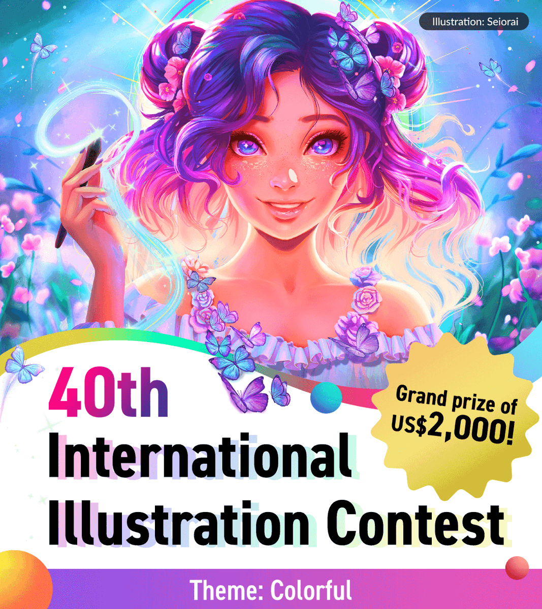 clipstudiopaint's tweet photo. The 40th International Illustration Contest is on🎉  

Theme: "Colorful"🎨  

See Clip Studio Assets for colorful materials 
https://t.co/HeQ7wU5HPk  

Details 
https://t.co/mn688SwGuG  

#cspcontest40  
#cspcontest40_timelapse 
#cspcontest40_newcomer https://t.co/gnn7HxDV1m