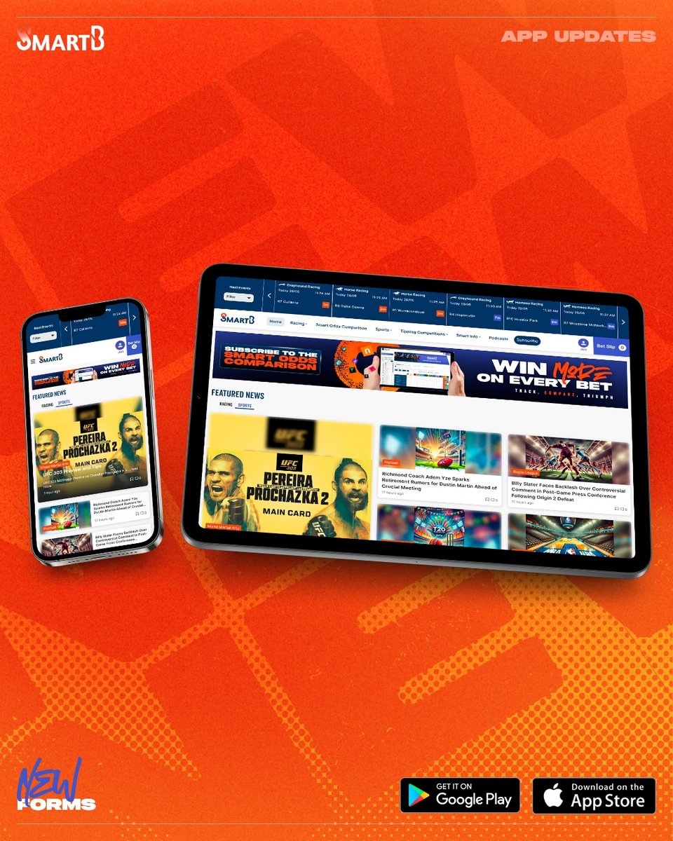 SmartBapp's tweet image. New customisable home pages! 🤩
Experience the new &amp;amp; improved SmartB pages now 💥
Your one-stop-shop for everything sports! 😱

#smartbapp #newdesign #picks #smartbsports