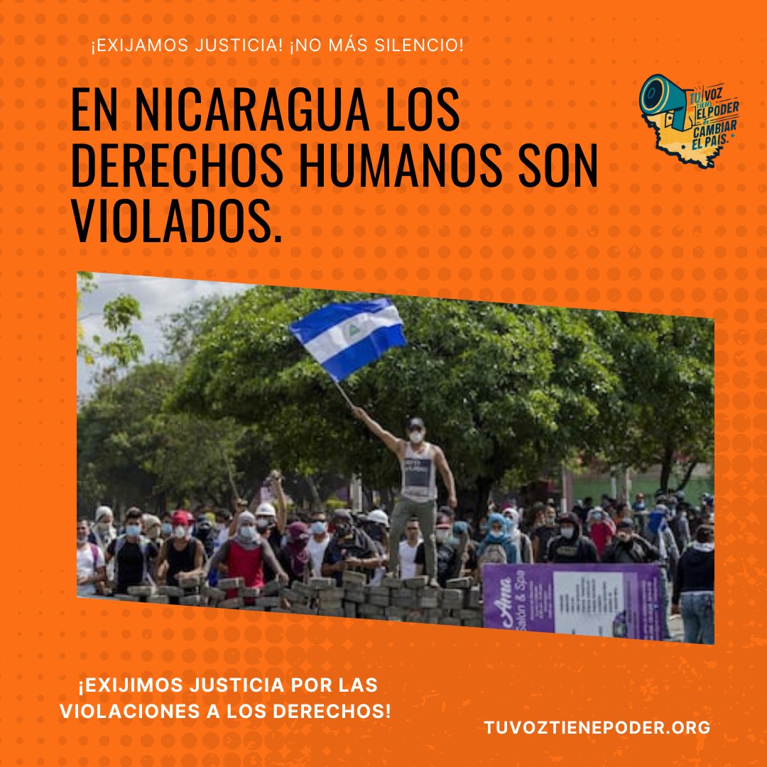 FundaLibertadNi's tweet photo. En Nicaragua, los derechos humanos son pisoteados día a día. ¡Es hora de levantar la voz y exigir justicia! ⚖️
¿Qué puedes hacer?
Informate: https://t.co/0HW2W01D1p
Denuncia: https://t.co/kaBr9NFDxw
Apoya a organizaciones de derechos humanos.
#DerechosHumanos 
#TuVozTieneElPoder https://t.co/rgMrZSLqal