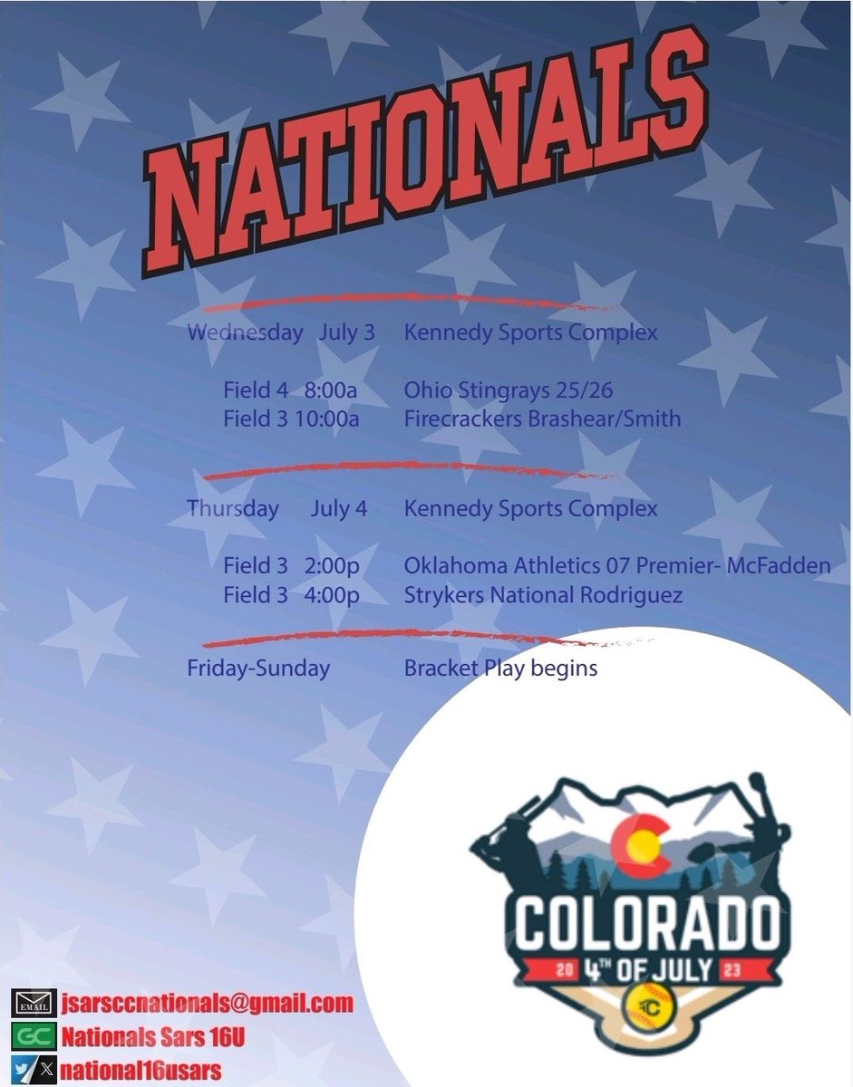 Headed to Colorado Sparkler. Come check us out coaches