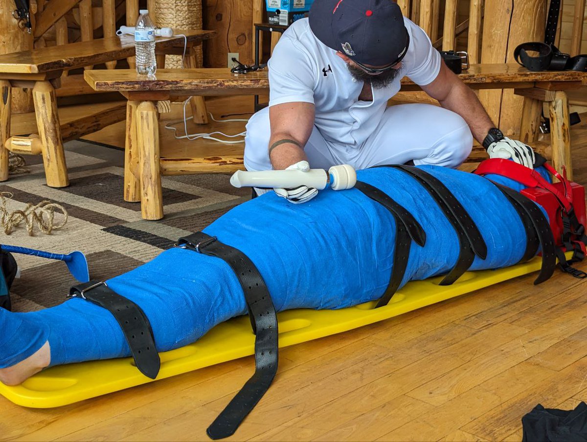 ThatBondageguy's tweet photo. @ColoradoBondage offered me the opportunity to be mummified in several rolls of vet wrap and being strapped down to his spine board at #CampKnotty2024. How could I turn him down 😏

Special guest appearance by @heygotnorhythm in his baseball gear. He made me hit a home run ⚾🥵💦 https://t.co/OuUsKpOd7K