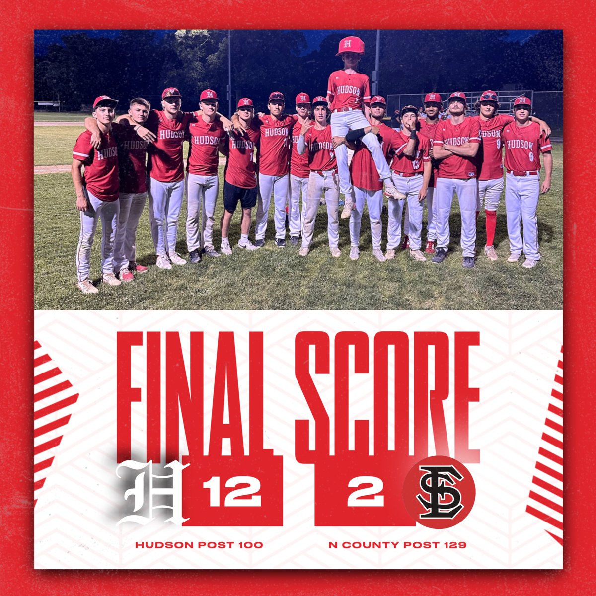 HudsonPost100's tweet photo. Revenge game W tonight with Michael Atwater on the bump

Allowing 0 ER and 1 hit over 6 innings he takes home the #BigHat

Marshall Kehlhem, Bobby Long, and Chase Donahue had RBI XBH, and Matt Gogan drove in 3 to lead us tonight https://t.co/1DjQCynxHR