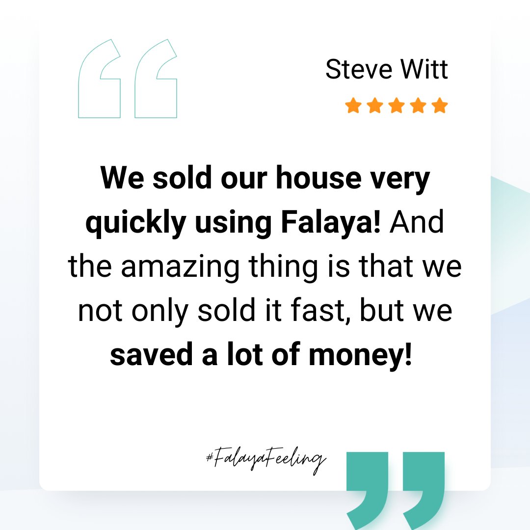 FalayaRE's tweet image. This Falaya seller experienced a quick and profitable sale! 🎉  They sold their house fast AND saved a lot of money with our user-friendly platform and expert support. 

We're thrilled we could give you that #FalayaFeeling. 🏡  

#SellerSuccess #Testimonial #PropertySale