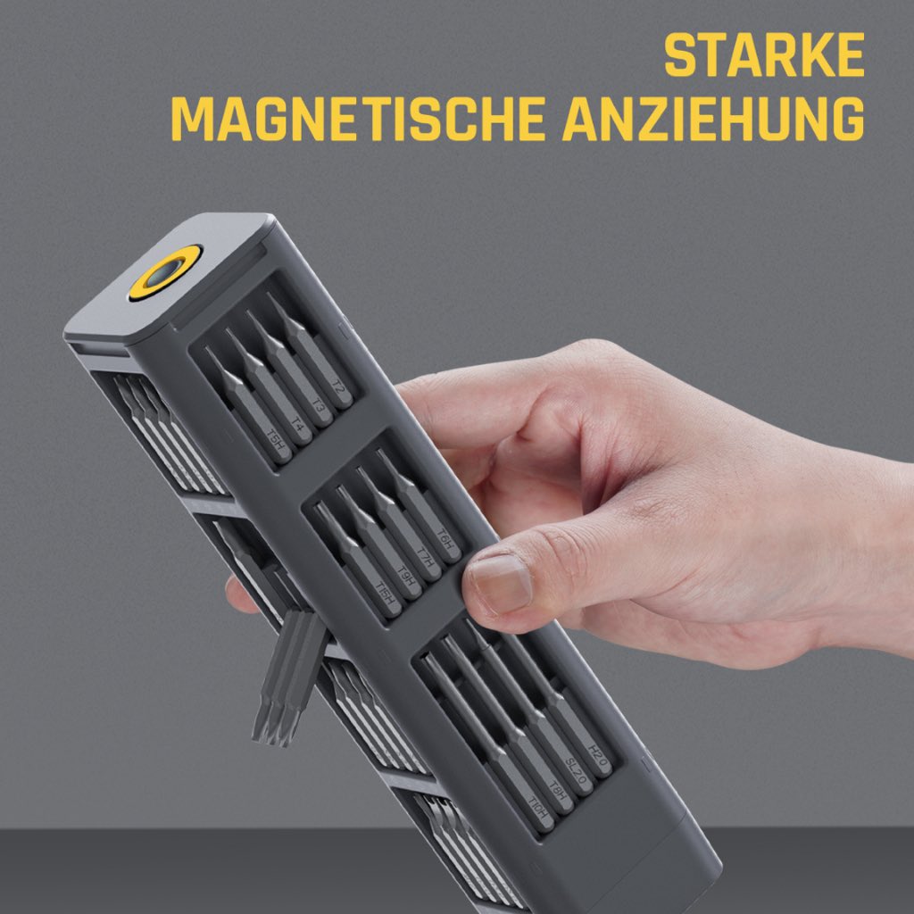 fanttik_de's tweet photo. Lernen Sie unser neues X5 Max Präzisionsschraubendreher-Set kennen! 🔧🔩
Ein Muss für alle Heimwerker und Profis. Erzielen Sie mühelos präzise und genaue Ergebnisse!

https://t.co/Ryv24J8kNW

#fanttik #x5max #präzisionsschraubendreher https://t.co/6aCookzadf