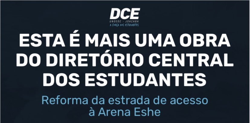 DCE Unoesc (@dce_unoesc) on Twitter photo 