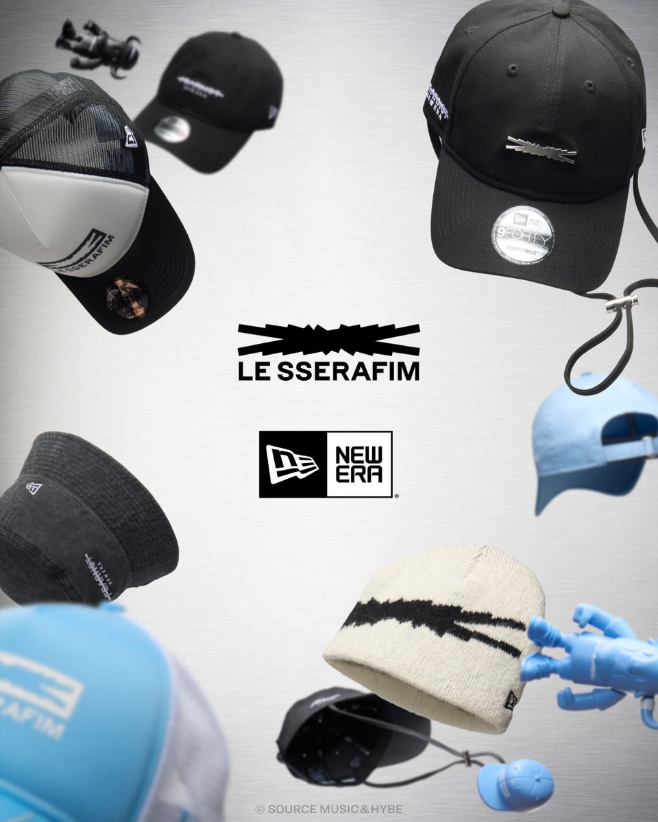 ニューエラとLE SSERAFIMのカプセルコレクションが登場。LE SSERAFIMの