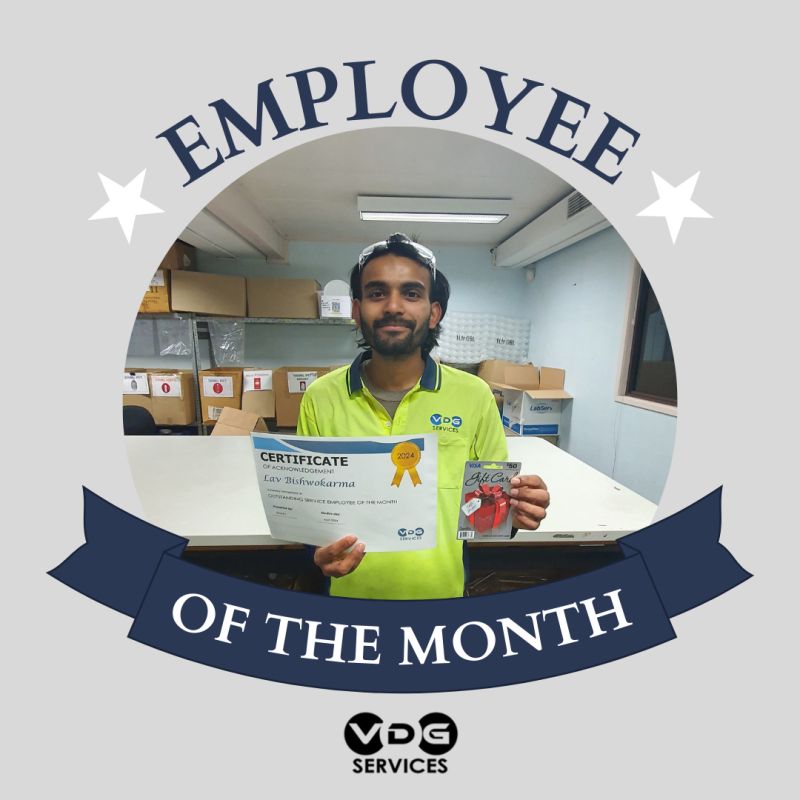 Congratulations to Lav for being our EOM for June! 

We have received positive feedback regarding your diligence and care and we thank you for contributing to the trusting environment between our company and customers.

#VDGServices #employeeofthemonth #staffappreciation