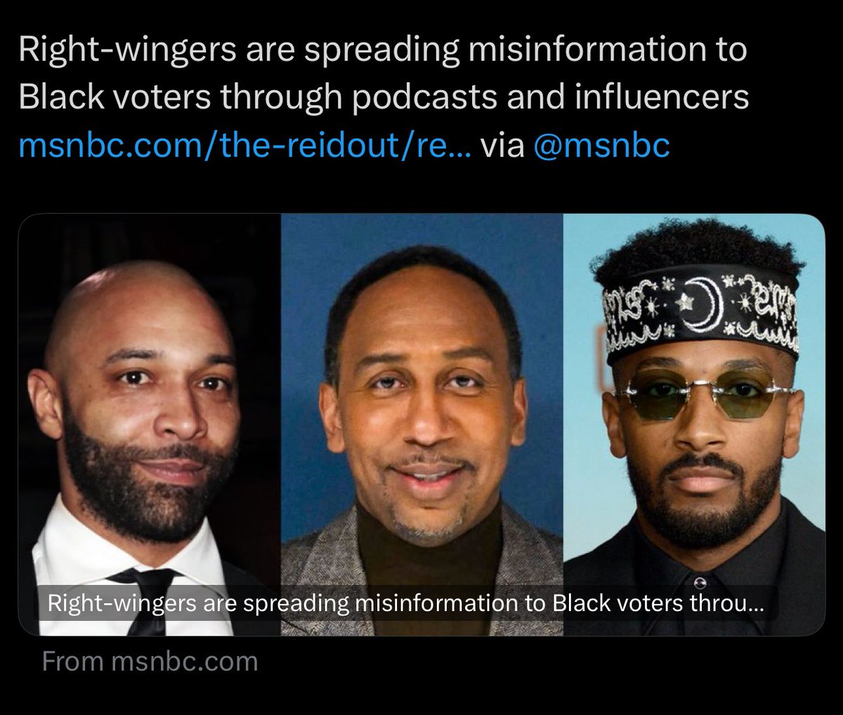 Now they blaming black media for Biden losing.