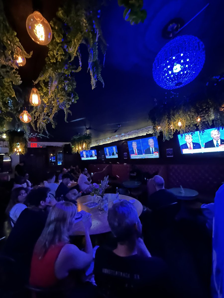 La familia and <a href="/standwithcrypto/">Stand With Crypto🛡️</a> debate watch party is in full force.

The crypto voter is real and engaged. Let’s go!