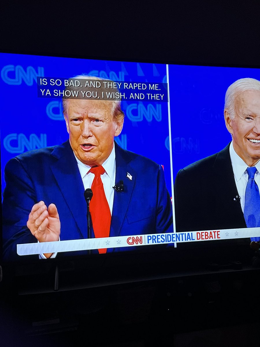 alfredsauceJr's tweet photo. I heard it too #Debates2024 https://t.co/DnRBoPOaPe