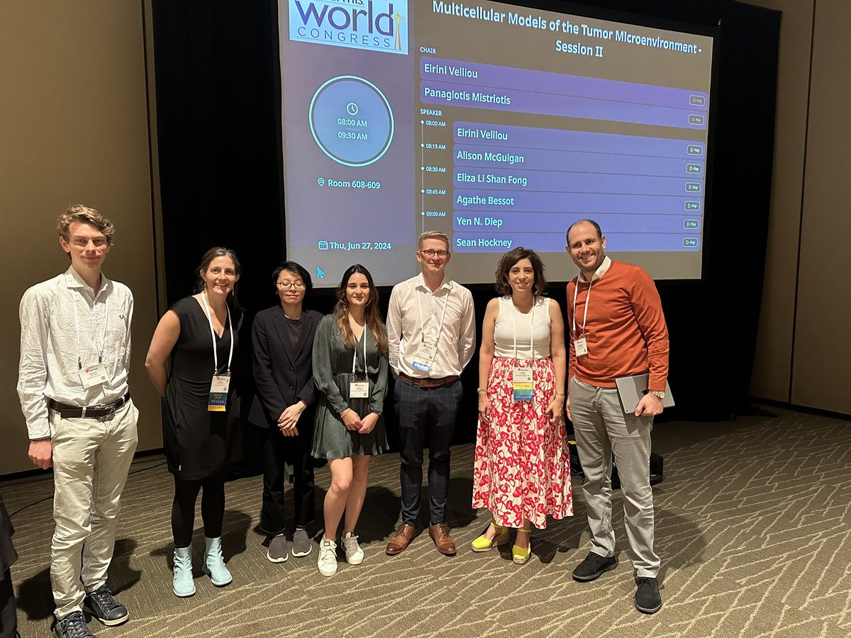 Panagiotis Mistriotis (@mistrigr) on Twitter photo It was a pleasure co-chairing the āMulticellular Models of the Tumor Microenvironemntā sessions with <a href="/Eirini_Velliou/">Eirini Velliou</a>. Thanks to all presenters and attendees. Special thanks to <a href="/marjanrafat/">Marjan Rafat</a> for the fantastic keynote presentation! <a href="/TERMISAM/">TERMIS-AM</a>
<a href="/daMovia/">Dania Movia</a> <a href="/HaylieHelms/">Haylie Helms</a> <a href="/alisonmcguigan/">Alison McGuigan</a> It was a pleasure co-chairing the āMulticellular Models of the Tumor Microenvironemntā sessions with <a href="/Eirini_Velliou/">Eirini Velliou</a>. Thanks to all presenters and attendees. Special thanks to <a href="/marjanrafat/">Marjan Rafat</a> for the fantastic keynote presentation! <a href="/TERMISAM/">TERMIS-AM</a>
<a href="/daMovia/">Dania Movia</a> <a href="/HaylieHelms/">Haylie Helms</a> <a href="/alisonmcguigan/">Alison McGuigan</a>