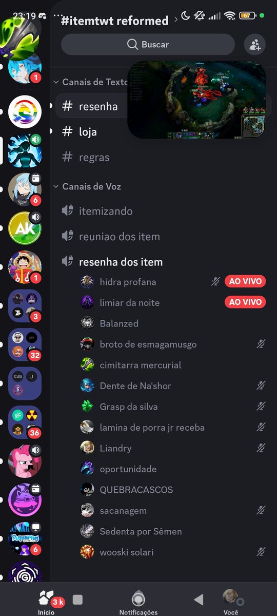 Cal dos itens 
#itemtwt