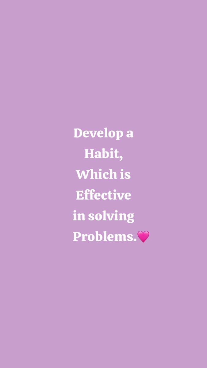 Habits are not natural!