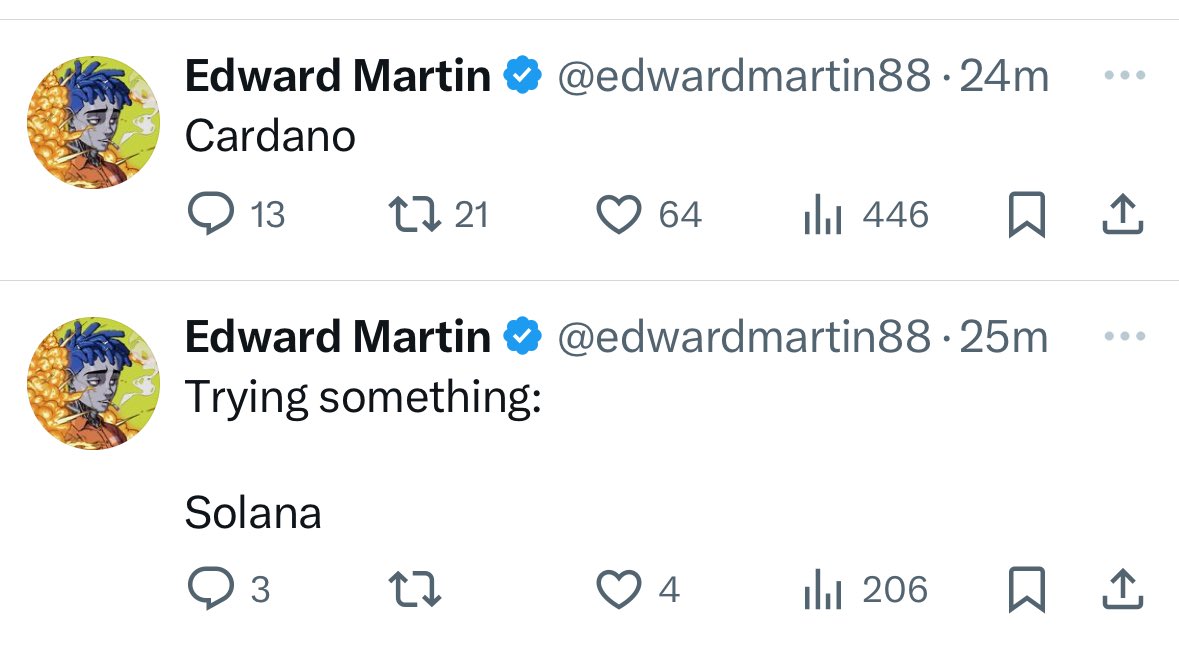 edwardmartin88's tweet photo. My point I’m trying to prove here is that Cardano is not a ghost chain. 

It’s one of the most active blockchains I’ve been in 

So please don’t be spooked out to try it!

See what I did there 😉

Boo 👻 https://t.co/Plv7az0W4O