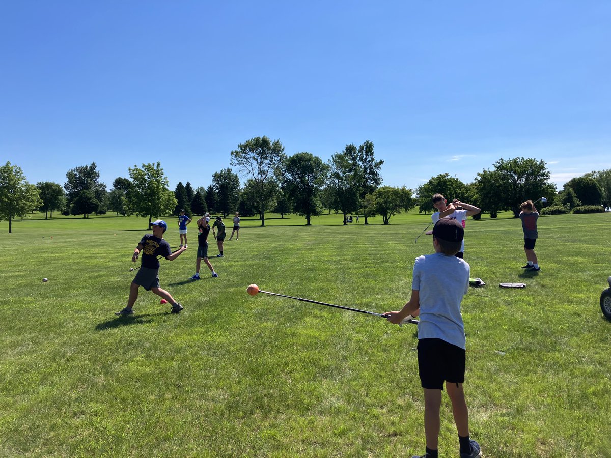 garretsongolf's tweet photo. Continuing to improve our game and definitely have fun during youth #golf camp! Love the young talent and eager energy! https://t.co/0R1uTem63E