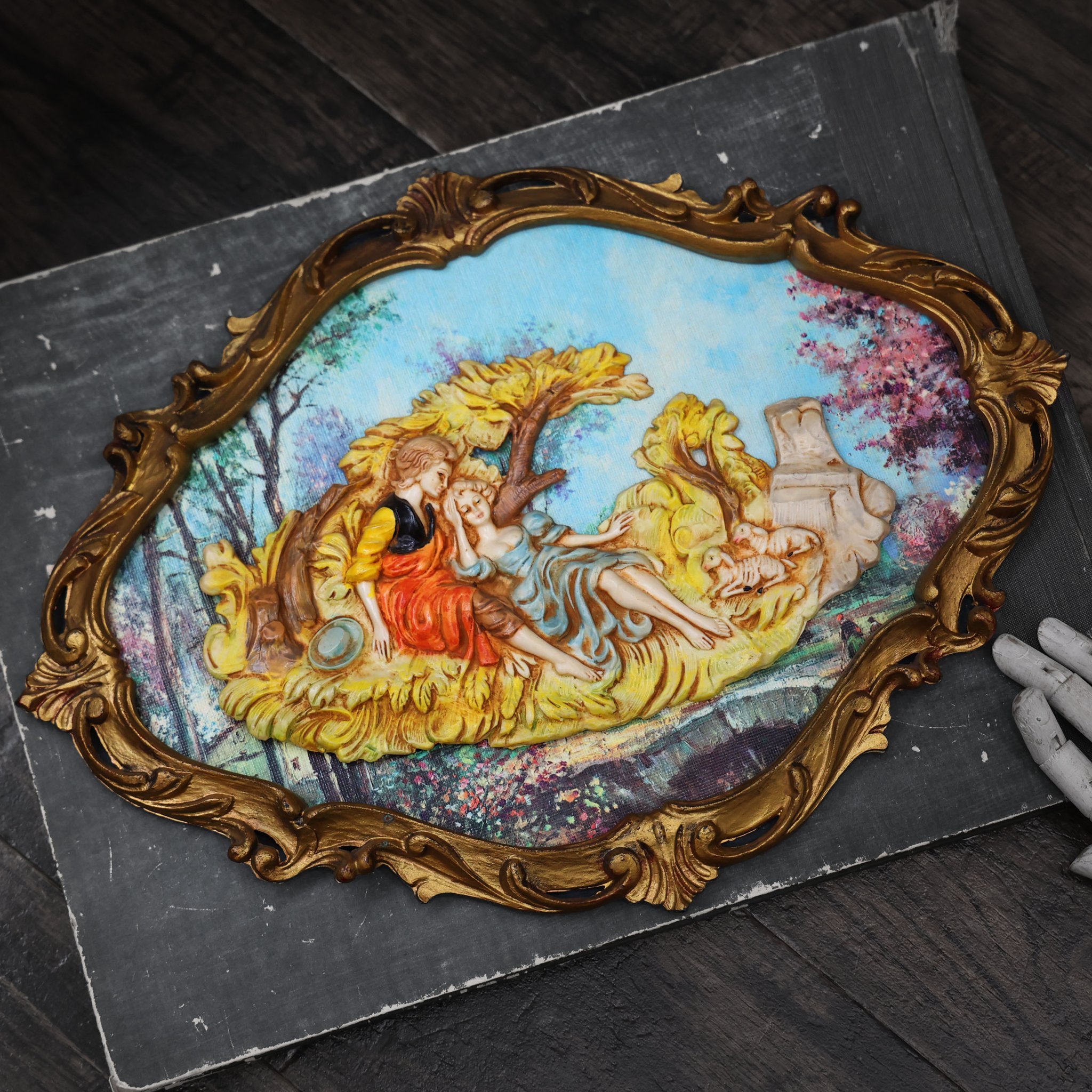 BLOB CORNICI 壁掛け 壁画 「海ブルー」イタリア製