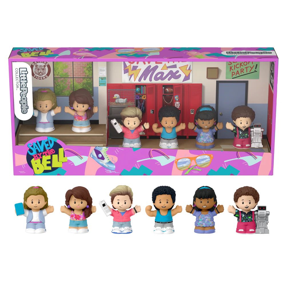 Omg! This special edition Little People Collector set commemorates the hit 90s TV series, Saved by the Bell. amzn.to/3KZBWdE 
 #savedbythebell #littlepeoplefisherprice