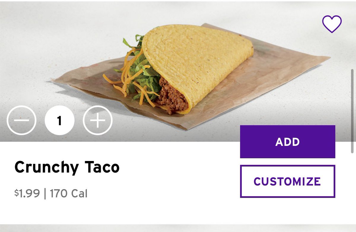 The real question should be, how the fuck is a crunchy taco $1.99???