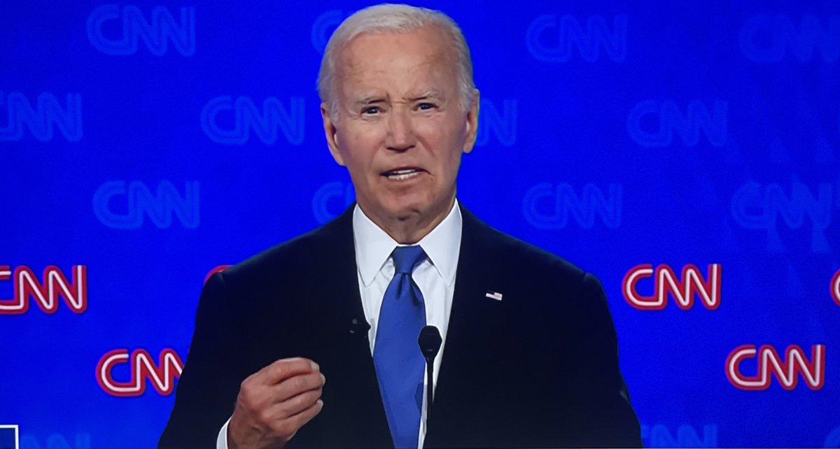 What a disastrous Presidential debate for Joe. Bubbling, Tumbling Mumbling