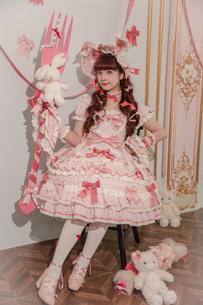 cocoa様❤️お纏め専用　ブライス　カントリーハートのクッションオブジェ 花と真珠箱さん x Misako Aokiコラボドレス「ラビットリボン」🎀大人気
