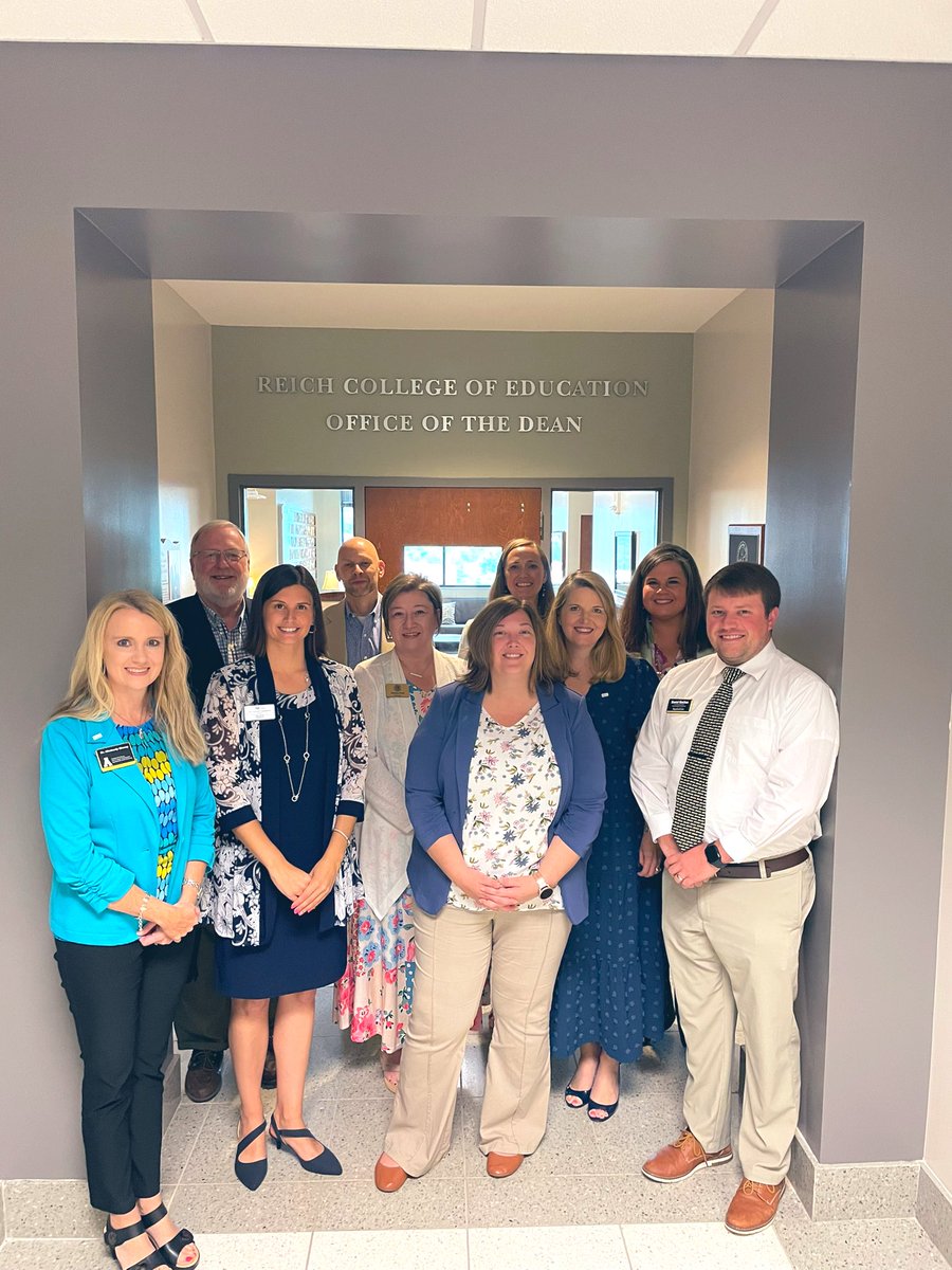 brosenbalm's tweet image. We were honored to host the @NCPFellows Commision Board in the @AppstateRCOE today! Productive dialogue around teacher roles, building leadership pipelines &amp;amp; growing our programs thru statewide recruitment made for an engaging convening! Love this premier leadership program!