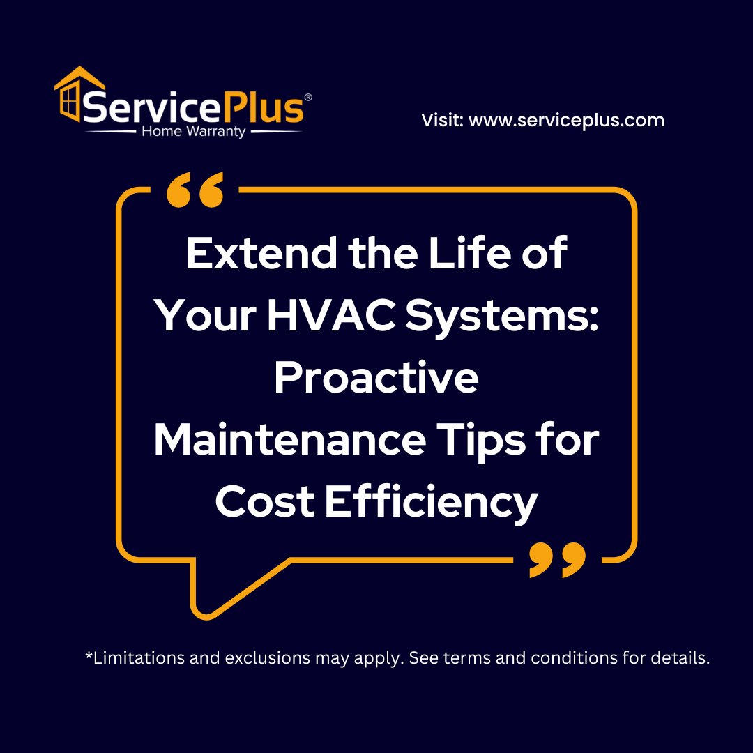 ServicePlusHW's tweet image. Are you ready to take control of your cost savings &amp;amp; home? Read on for proven #HVACmaintenance tips that will keep your system humming &amp;amp; your budget happy. Visit: serviceplus.com/blog/extend-th… #Serviceplus #homewarranty #homeAppliances #HomeWarrantyPlan #HomeRepairs #homeappliances