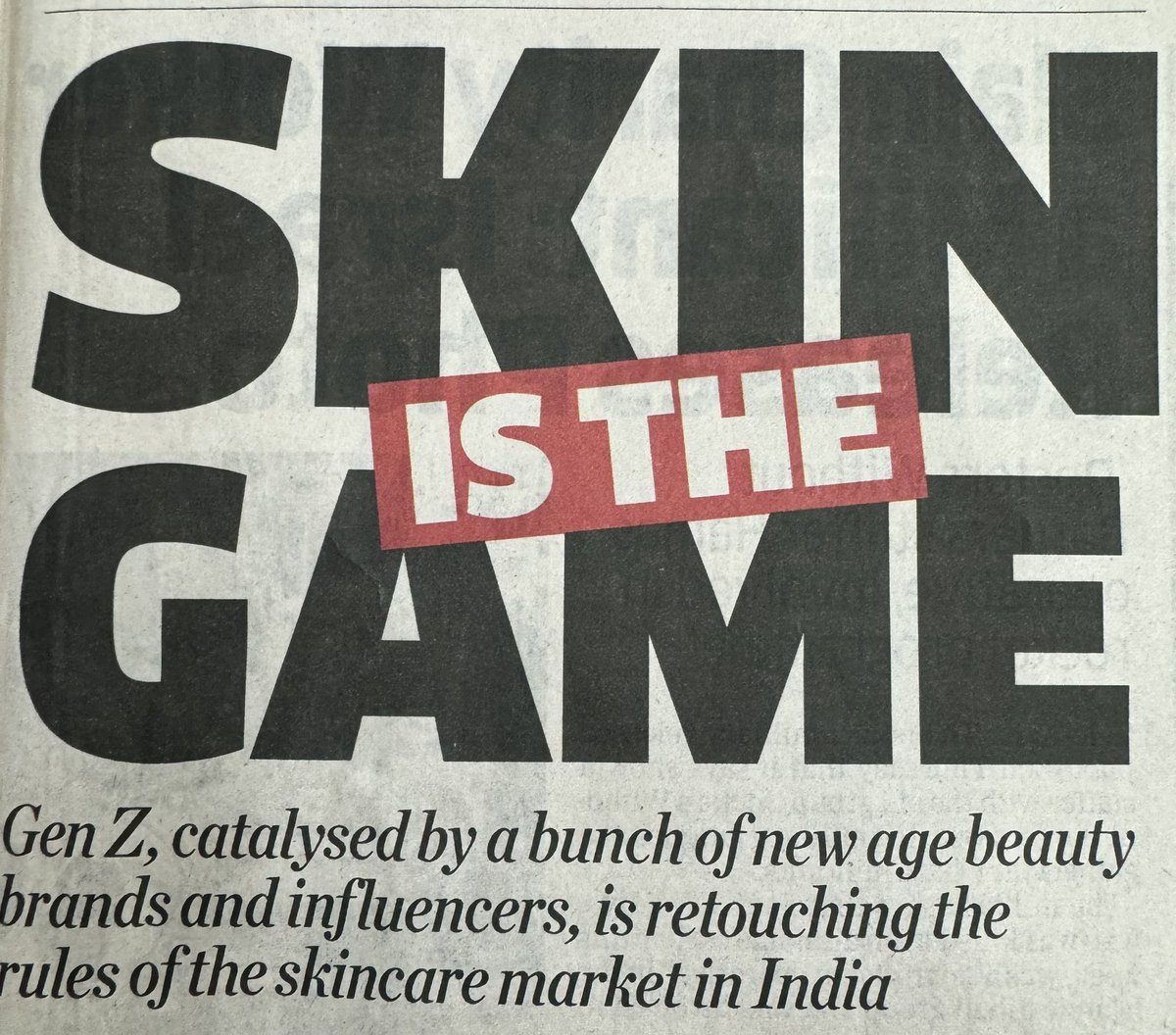 GrahakAkhil's tweet photo. Skin is Ornaments, Gifted by GOD.
Human made Machine &amp; Medicine. 

ABGP warns young Gen X to be
aware against use of Skin Cosmetic Tools. 

Market. Hunts Grahak to Earn Money
Not to serve Mankind. 

Thy say “SKIN is the GAME. 

Jago..
Act wisely

Akhil Bhartiya Grahak Panchayat https://t.co/s6EGzejcty