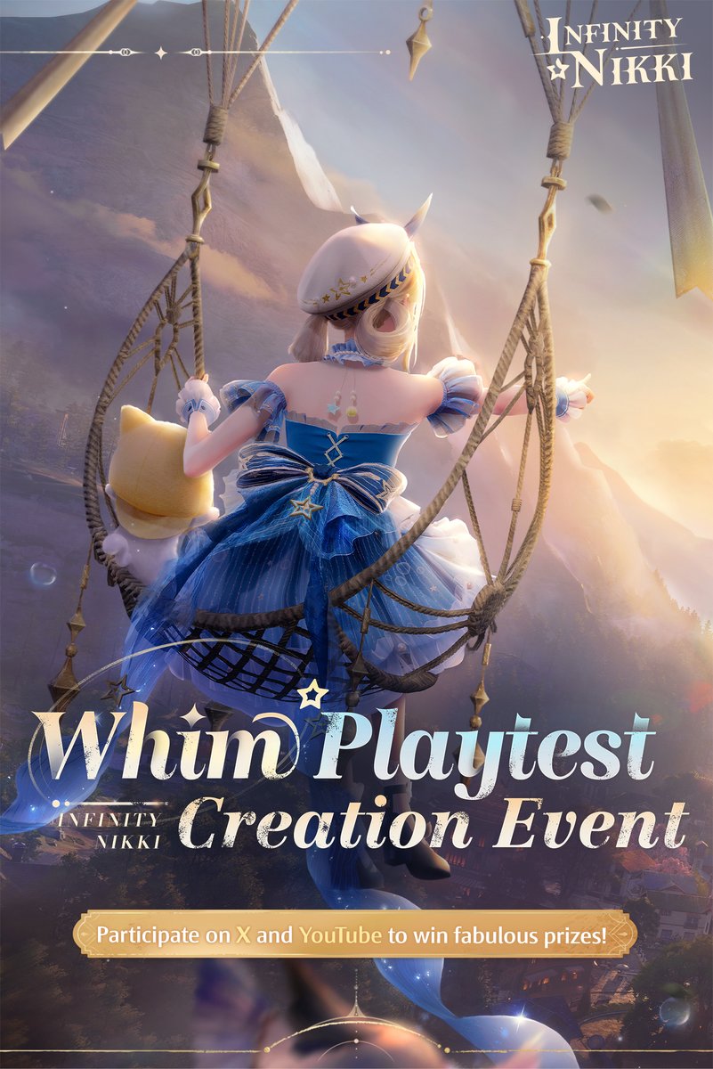 InfinityNikkiEN's tweet photo. #WhimPlaytest Fan Creation Event starts from today!
Participate this multi-platform event to win fabulous prizes!

┈┈┈┈┈▾Giveaway▾┈┈┈┈┈
Follow @InfinityNikkiEN and Repost for a chance to win a Whimstar Cushion! Before July 23, we'll select 5 random Stylists to receive this little present.

——∞ Event Duration ∞——
Submission Duration: 06/28 - 07/23 UTC+8
Submission Review: 07/24 - 08/13 UTC+8
Result Announcement: 08/14 - 08/16 UTC+8

——∞ How to Participate ∞——
Post your work on X and YouTube with the hashtags #WhimPlaytest and #InfinityNikki, and fill out the form here (https://t.co/6hj1D3CHr7) with the links to your work. This will count as a successful submission.
*Please ensure that your submission account and posts are public throughout the event.

——∞ Event Rules ∞——
Create content related to Infinity Nikki and post it on X and YouTube with the hashtags #WhimPlaytest and #InfinityNikki to participate.

There are no restrictions on theme, content and style. You may choose from the following categories:

✦Game Guides
Including but not limited to gameplay tutorials, user guides, puzzle solving, or other game-related content such as research, facts, knowledge sharing, and discussions.
✦Game Content
Including but not limited to screenshots, challenges, and sharing outfits.
✦Fan Creations
Including but not limited to fanart, MAD videos, animations, MMD videos, GMV, crafts.

>>>Pre-Register Now: https://t.co/8DwijJlvEK
>>>Join us on Discord: https://t.co/i4EfxYUp6f

▼ Check the image below for more details.